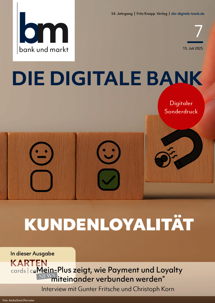 Cover der Zeitschrift bank und markt