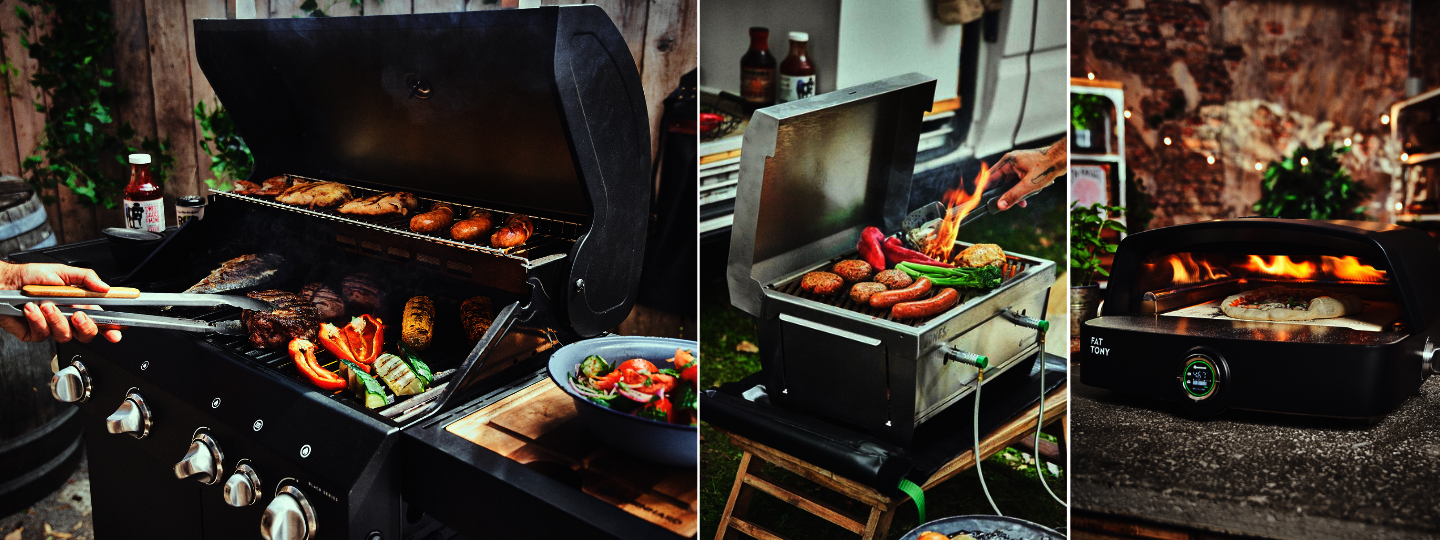 Close up von verschiedenen Grills  