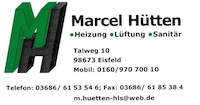 Logo der Firma Marcel Hütten - Heizung, Lüftung, Sanitär