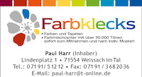 Logo der Firma Farbklecks - Farben und Tapeten