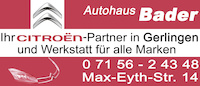 Logo der Firma Autohaus Bader GbR Citroen Vertragshändler