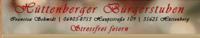 Logo der Firma Hüttenberger Bürgerstuben