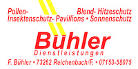 Logo der Firma Bühler Dienstleistungen Sonnen-/ Insektenschutz