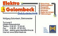 Logo der Firma Elektro Golombeck - Gebäudetechnik