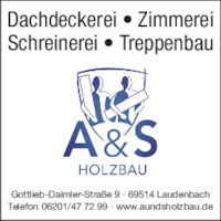 Logo der Firma A u. S Holzbau Schreinerei GmbH