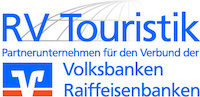 Logo der Firma RV Touristik - Raiffeisen- und Volksbanken Touristik