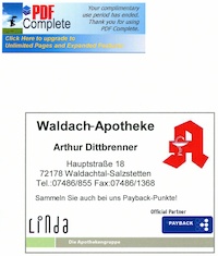 Logo der Firma Waldach Apotheke