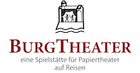 Logo der Firma BURGTHEATER - eine Spielstätte für Papiertheater auf Reisen