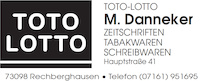 Logo der Firma M. Danneker - Schreibwaren - Toto-Lotto