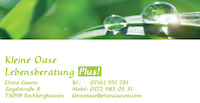 Logo der Firma Kleine Oase Lebensberatung Plus! - Elvira Cunow