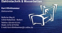 Logo der Firma Klinkhammer Elektrotechnik & Wasserbetten