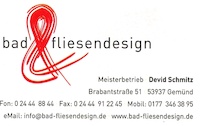 Logo der Firma bad & fliesendesign Devid Schmitz