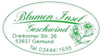 Logo der Firma BLUMEN-INSEL GESCHWIND