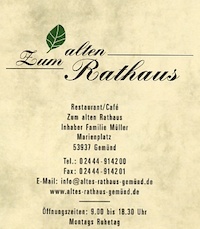 Logo der Firma Café Müller Restaurant/Café "Zum alten Rathaus"