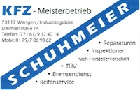 Logo der Firma Frank Schuhmeier - KFZ-Meisterbetrieb
