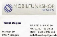 Logo der Firma Mobilfunkshop Giengen