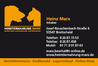 Logo der Firma HEIMTIERNAHRUNG MARX