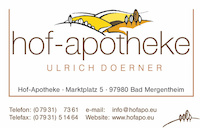 Logo der Firma Hof-Apotheke