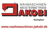 Logo der Firma Jakobi Nähmaschinen - Bügelstationen