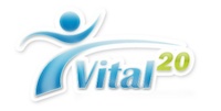 Logo der Firma Vital 20 - Fitness Store: Sporternährung, Fitnessprodukte u. Zubehör