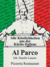 Logo der Firma Pizzeria - Restaurant " Al Parco " Familie Lanuto