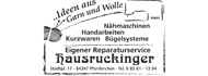 Logo der Firma Hausruckinger GbR - Nähmaschinen, Handarbeiten