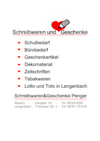 Logo der Firma Schreibwaren Penger