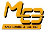 Logo der Firma ME3 GmbH & Co. KG, Baumaschinen-Industrieservice-Stallsanierung-Containerdienst