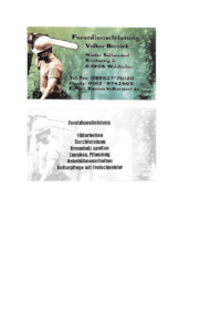 Logo der Firma Forstdienstleistung Volker Bieniek