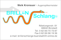 Logo der Firma Brillenschlange