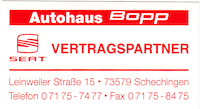 Logo der Firma Autohaus Bopp