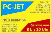 Logo der Firma PC-JET Ingo Berkhan