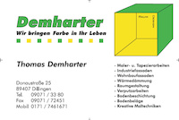 Logo der Firma Malerbetrieb und Raumausstattung Inh. Thomas Demharter